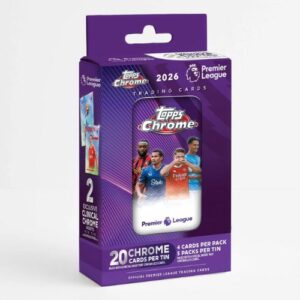 Topps® premier league Collector Tin 2026 da 20 carte