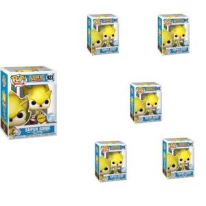 Funko POP! Games: Sonic The Hedgehog - Super Sonic 923 Limited Edition Chase Exclusive 5 + 1