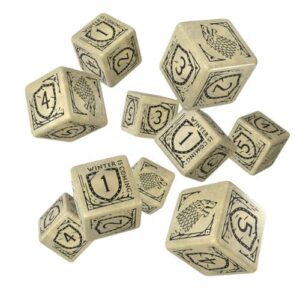 Game of Thrones. Stark Dice Set d6 - Q-Workshop