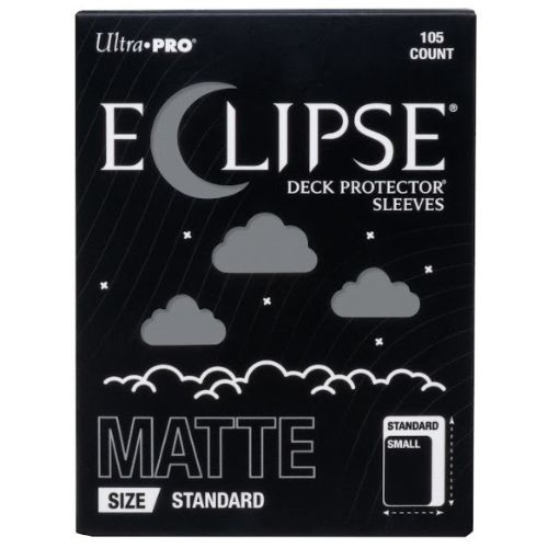 105 Eclipse Deck Protector Sleeves Standard - Matte - Smoke Grey - Ultra Pro