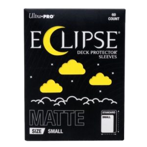 60 Eclipse Deck Protector Sleeves - Small - Matte - Lemon Yellow - Ultra Pro