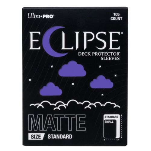 105 Eclipse Deck Protector Sleeves Standard - Matte - Royal Purple - Ultra Pro