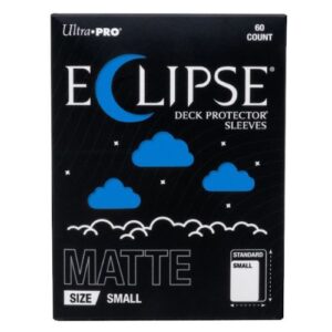 60 Eclipse Deck Protector Sleeves - Small - Matte - Pacific Blue - Ultra Pro