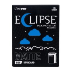 105 Eclipse Deck Protector Sleeves Standard - Matte - Pacific Blue - Ultra Pro