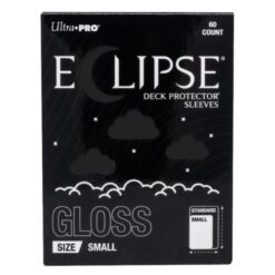 60 Eclipse Deck Protector Sleeves - Small - Gloss - Jet Black - Ultra Pro