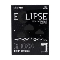105 Eclipse Deck Protector Sleeves Standard - Gloss - Jet Black - Ultra Pro