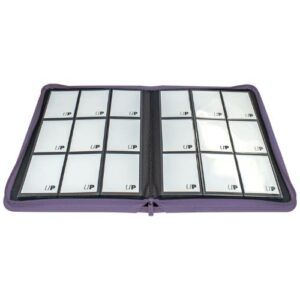 Vivid 9-Pocket Zippered PRO-Binder - Purple - Ultra Pro