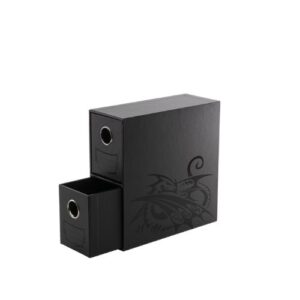 Portacarte verticale con due cassetti - Fortress Card Dravers Nero - Dragon Shield