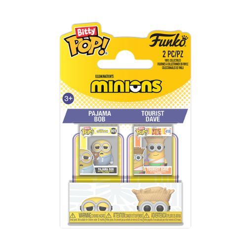 Bitty Pop! 2 Packs - Minions - Pajama Bob & Tourist Dave