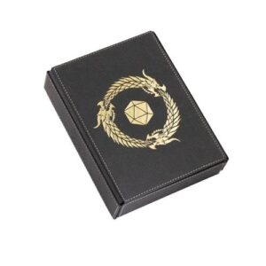 Dice Companion - Iron Gray Dragon Shield