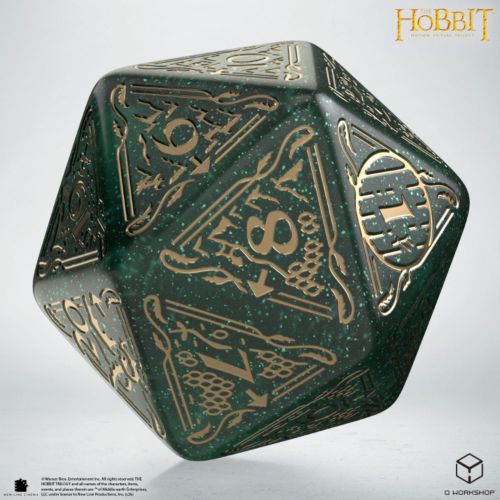 The Hobbit Spindown D20 - Verdant TCG Jumbo Die - Q-Workshop