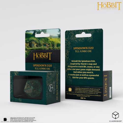 The Hobbit Spindown D20 - Verdant TCG Jumbo Die - Q-Workshop