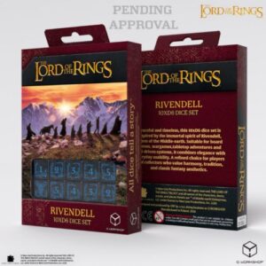 The Hobbit TCG Set x 10 D6 Dadi - Rivendell Water - Q-Workshop
