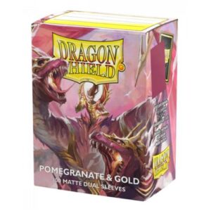 Dual Matte Special edition - Pomegrenate/Gold - (100) Dragon Shield