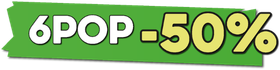 6 Funko Pop -50%