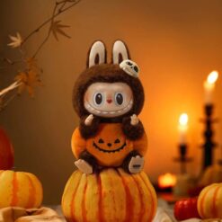 THE MONSTERS - Happy Halloween Party Series-Sitting Pumpkin Labubu Plush Doll - Pop Mart