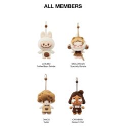 POP BEAN Coffee Factory Plush Doll Pendant Box Intera - Pop Mart