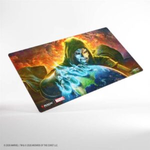 Magic: The Gathering Marvel Super Heroes Shiny Playmat - Doom Reigns Supreme - Gamegenic