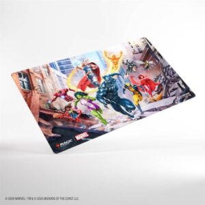 Magic: The Gathering Marvel Super Heroes Shiny Playmat - Marvel Super Heroes - Gamegenic