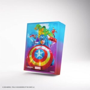 Art Sleeves Captain America Marvel Super Heroes Magic The Gathering - Gamegenic