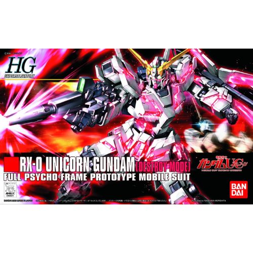 High Grade - RX-0 Unicorn Gundam (Destroy Mode) Model Kit 1/144