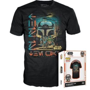 Funko Pop! & Tee: The Mandalorian - Mando & The Child - T-Shirt POP (M)