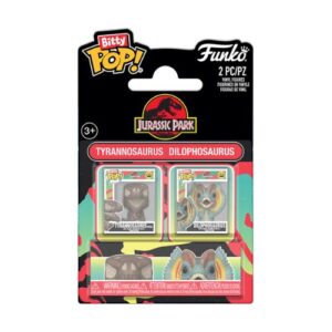 Bitty Pop! 2 Packs - Jurassic Park - Tyrannosaurus Fossil & Dilophosaurus