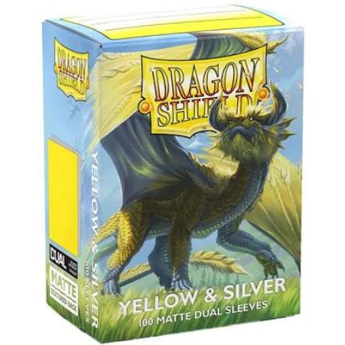 Dual Matte Yellow & Silver - Dragon Shield Standard (100)