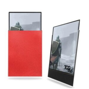 Standard Sleeves - Matte Ultra Clear Rosso - 100 Sleeves - TcgLab