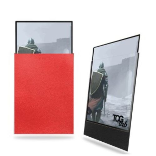 Standard Sleeves - Matte Ultra Clear Rosso - 100 Sleeves - TcgLab
