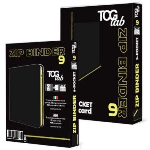 Gametrade Tgc Lab - binder with zipper Album 9-Pocket Nero Zip Yellow