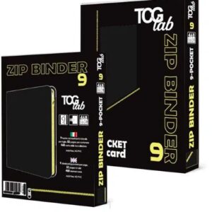 Tgc Lab - binder with zipper Album 9-Pocket Blu Scuro Zip Gialla