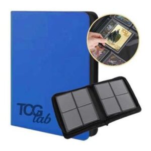 Tgc Lab - binder with zipper per Toploader Album 4-Pocket Blu