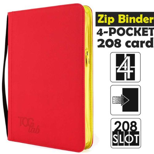 Tgc Lab - binder with zipper Album 4-Pocket Rosso