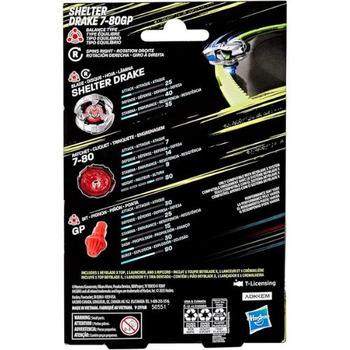 Beyblade X - Greenpoint Shelter Drake 7-80GP