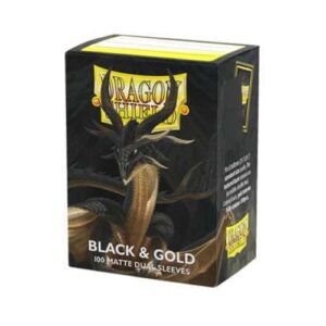 Dual Matte Black & Gold - Dragon Shield Standard (100)