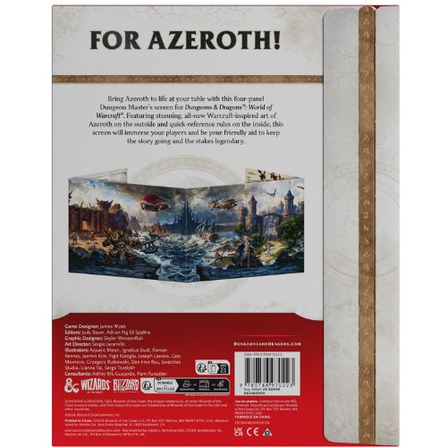 D&D World of Warcraft - Espansione Dungeons & Dragons Schermo del DM - ENG