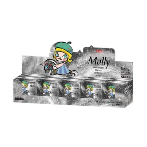 MOLLY Anniversary Statues Classical Retro Series-Badge Whole Box - Pop Mart