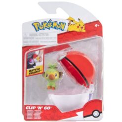 Pokémon Clip 'n' Go Action Figure Grookey & Poké Ball Jazwares