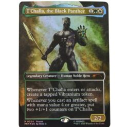 Black Panther 15 cm (plus Exclusive Foil Card) Figure – Marvel Legends Magic: The Gathering Action Figure