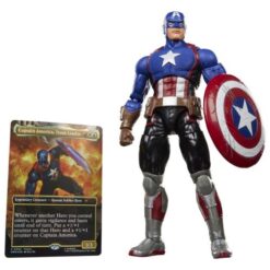 Captain America (Avengers: Twilight) 15 cm (plus Exclusive Foil Card) Figure – Marvel Legends Magic: The Gathering Action Figure