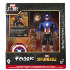 Captain America (Avengers: Twilight) 15 cm (plus Exclusive Foil Card) Figure – Marvel Legends Magic: The Gathering Action Figure