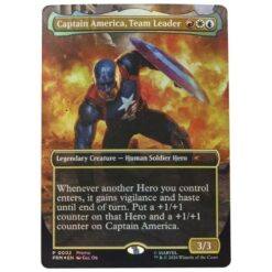 Captain America (Avengers: Twilight) 15 cm (plus Exclusive Foil Card) Figure – Marvel Legends Magic: The Gathering Action Figure