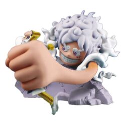 One Piece Petitrama PVC Mini Statue Logbox Re Birth Egghead 4-Set 9 cm