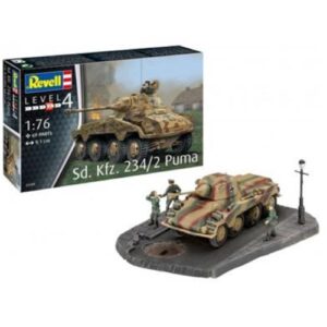 Sd.Kfz. 234/2 Puma Revell 1:76 Kit Diorama Modellismo