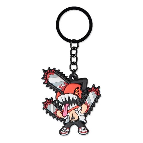 Portachiavi in gomma Chainsaw Man - Licenza ufficiale Keychain Chainsaw Man