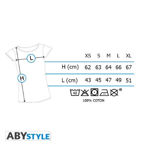 T-Shirt Harry Potter Edvige Donna Nera - ABYstyle - Taglia XS