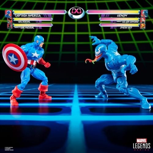 Captain America vs Venom Figure – Marvel Legends Gamerverse Action Figure 15 cm