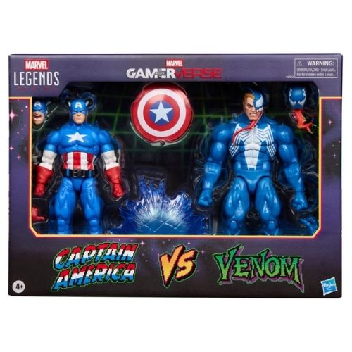 Captain America vs Venom Figure – Marvel Legends Gamerverse Action Figure 15 cm