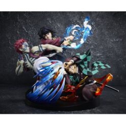 Tanjiro Giyu Akaza Fight Figure - Demon Slayer Vignette - 13 Cm